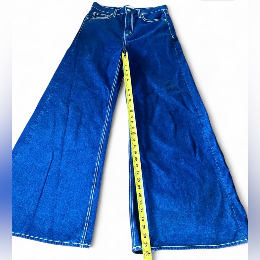 Zara Dark Blue Flare Jeans - Picture 7 of 11